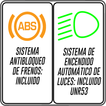 Sticker Sistema Frenos y Luces